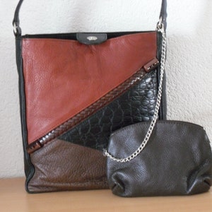 Handbag leather bag patchwork 01 image 8