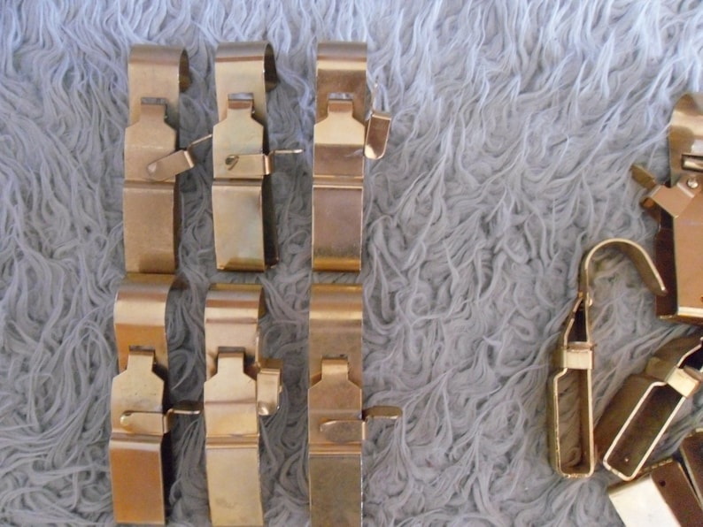 Carpet clamps brass clips for wall hanging Etsy