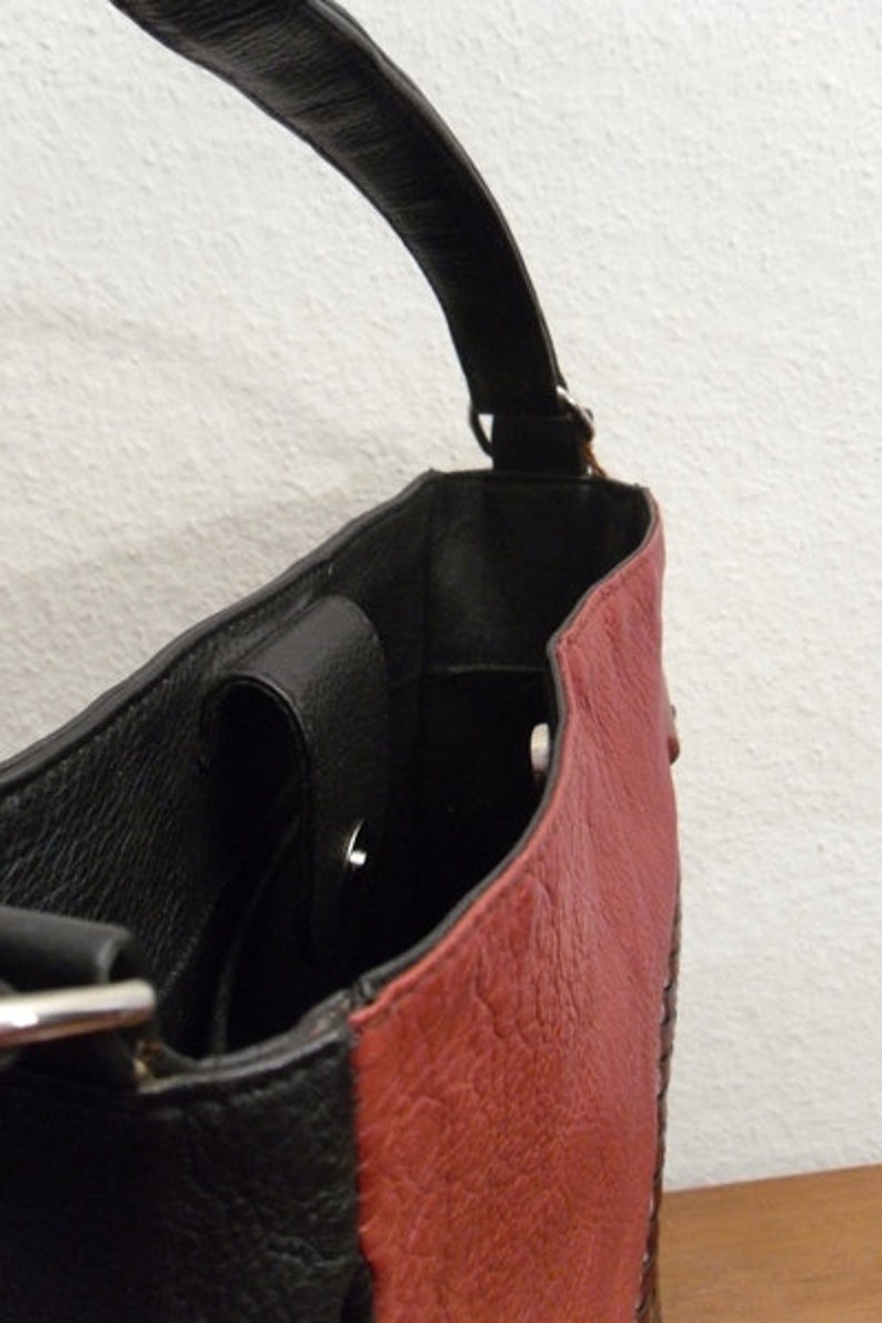 Handbag leather bag patchwork 01 image 4