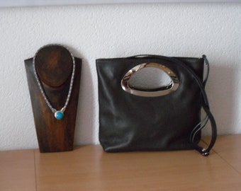 Handtasche  Clutch  Leder braun