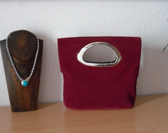 Handtasche  Clutch  Samtvelour