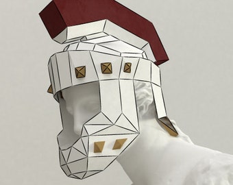 Roman helm, paper helm, diy paper helm, diy roman hemn, paper helmet, christmas diy hemnet, christmas