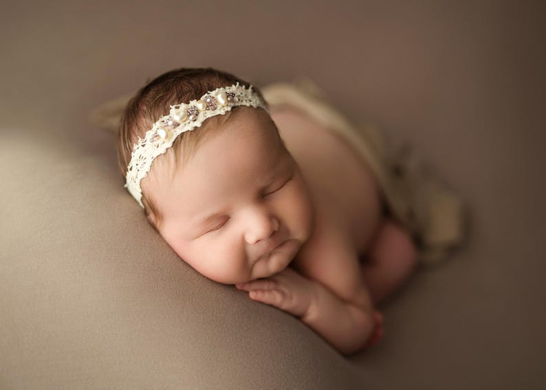 Newborn Photography Backdrop | Smooth Stretch Posing Fabric | Optional Matching Wrap image 2