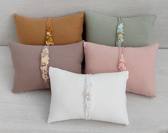 Newborn Posing Pillows for Baby Photography, Ribbed Pillows Photo Props, Photoshoot Accessories from the Collection "Grace"