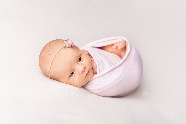 Newborn Baby Wrap White Stretch Jersey Wrap Infant Photo Etsy