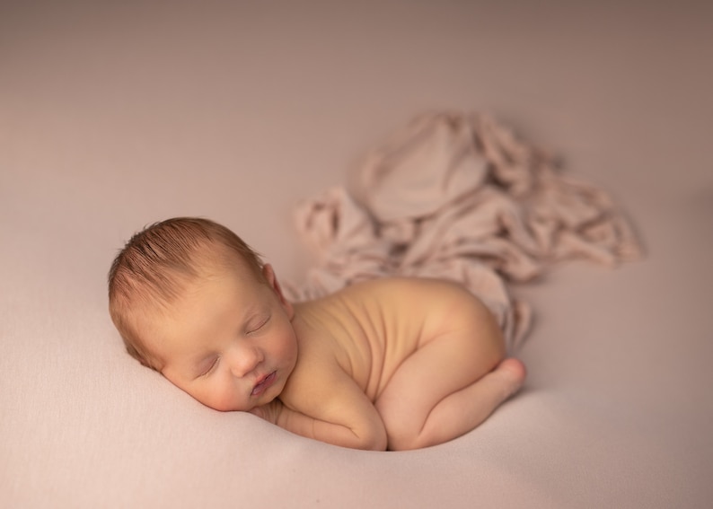 Long Newborn Stretch Wraps for Photography, Swaddle Wraps Baby Photo Props MILA imagem 6