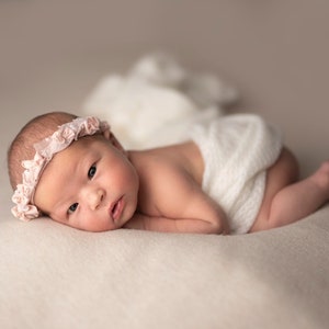 Baby Stoff Hintergrund, Posing Beanbag Backdrop, Sitzsack Kulisse für Newborn Fotografie AMY Light beige