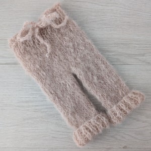 Newborn bodysuit for photography, Knitted alpaca romper and hat set newborn photo props accessories, Newborn Outfit, 11 colors available