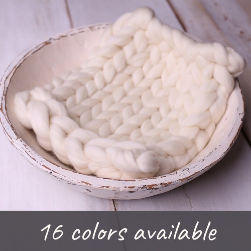 Chunky Bump Blanket for Newborn Photography Knit Layer Baby Etsy