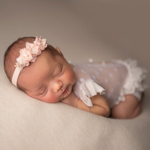 Beige Newborn Photography Posing Fabric, Baby Bean Bag Backdrop Blanket AMY, Newborn photo prop