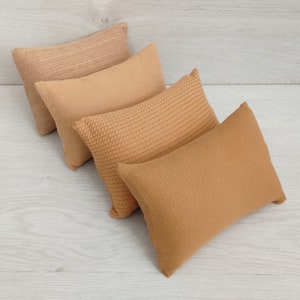 Beige Newborn Posing Pillow for Photography, Newborn small pillow photo prop accessories