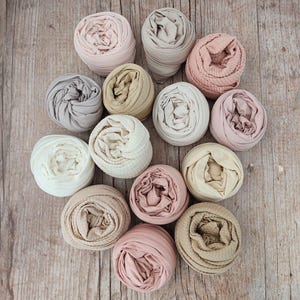 Beige and Pink Stretch Newborn Posing Wraps Photo Props, Baby Swaddle Wraps for Photography