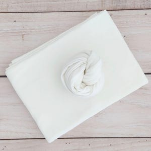 Newborn Photography Backdrop | Smooth Stretch Posing Fabric | Optional Matching Wrap image 7