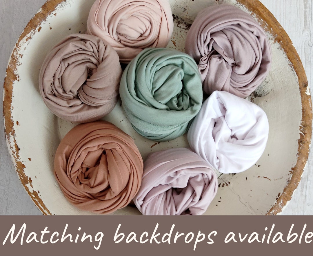 Long Newborn Stretch Wraps for Photography Swaddle Wraps Baby Etsy