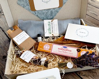 Personalized gift box with lavender and incense | Wellness gift for women | Self-care gift | Handmade in Leipzig