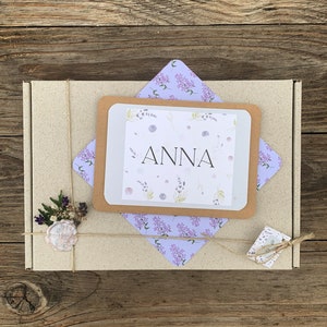 Geschenk Verpackung  nachhaltig - personalisiert mit Vorname Geschenkverpakung! Nicht alleine kaufen !!!