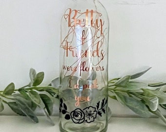 Personalized Light Up Bottle, Birthday Gift for Friend, Handmade LED Decor