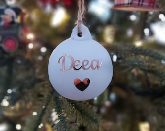 Christmas Personalised Bauble, Christmas Decoration, Personalised, Christmas Tree Decoration, Child Christmas