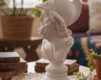 Handcrafted Themistocles Bust Statue, Ancient Greek Decor