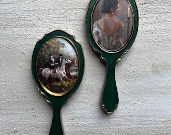 Handmade Vintage Gold Frame Set: European Art Prints, Gallery Wall Decor