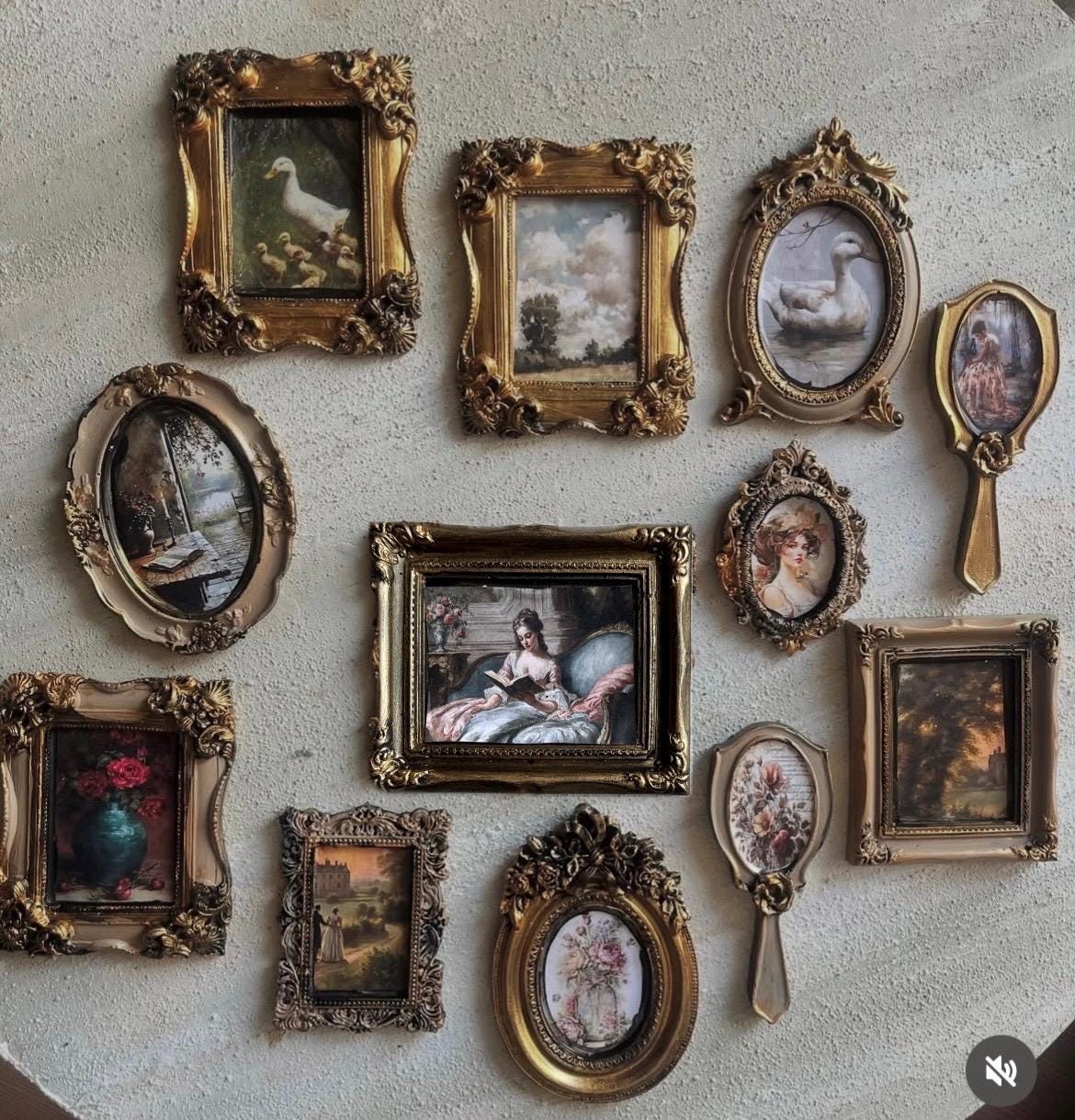 Satz Von Vintage Barock-Rahmen Stock-Vektorgrafik