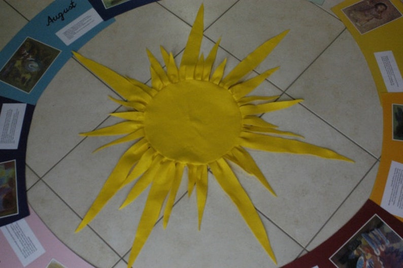 Sonne für Jahreskreis-Kindergarten Bild 1