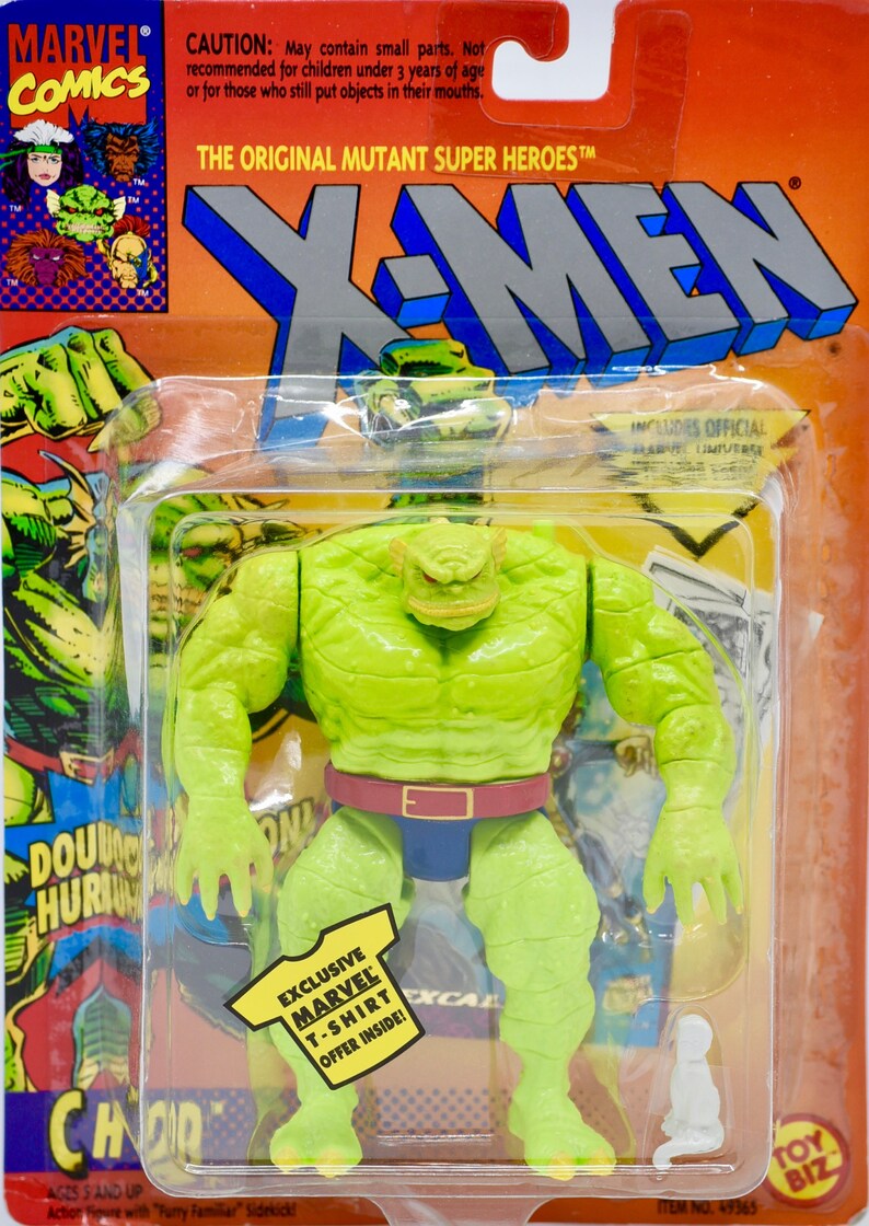 1994 X-Men : CH'OD Action Figure Collectible Marvel Comics Toy Biz Rare OOP  w Fleer Ultra X-Men Trading Card dexis-iberica Action Figures Toys & Games