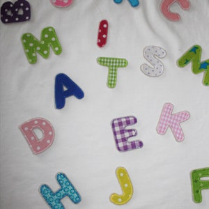Buchstaben zum aufnähen oder aufbügeln
