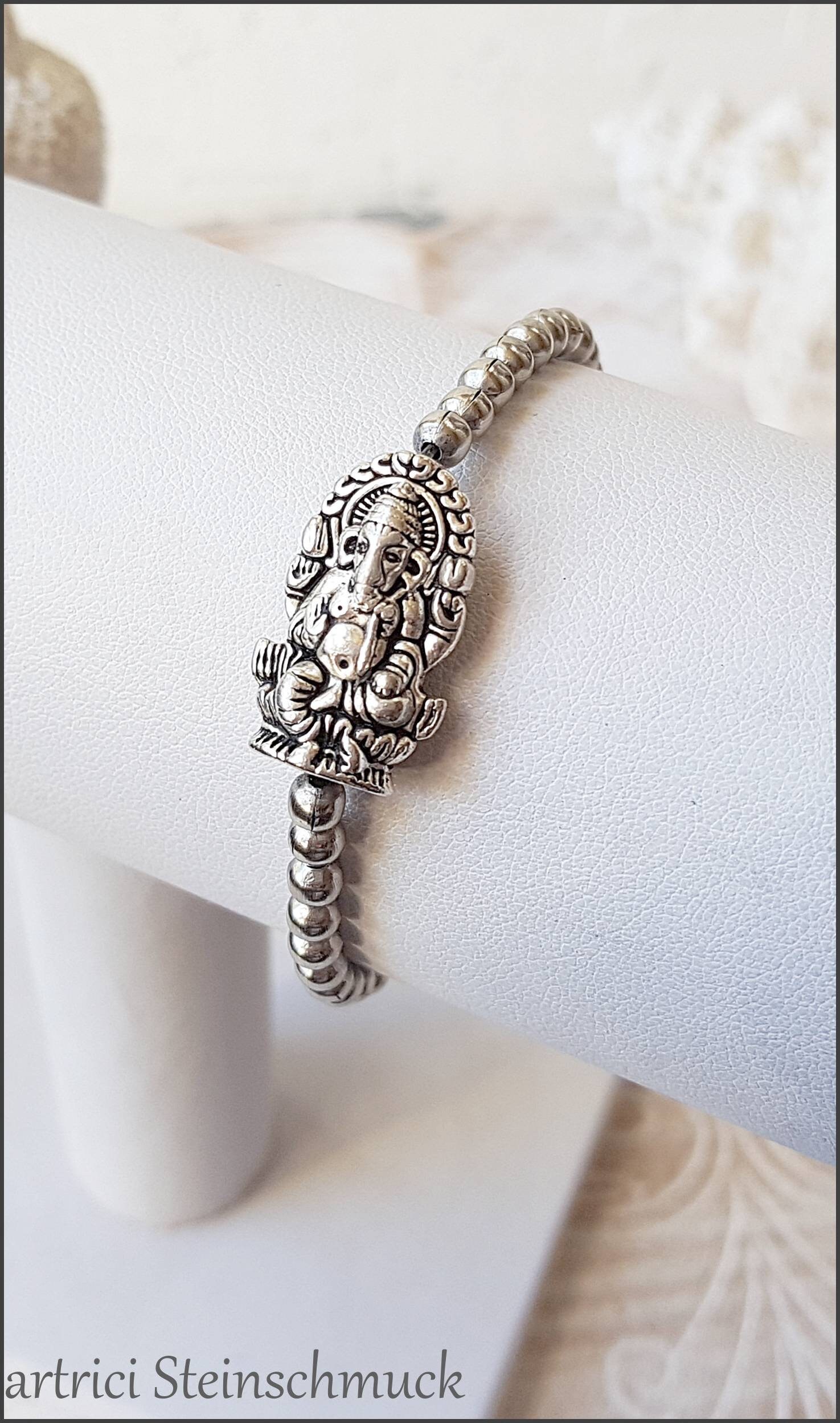 Buy Efulgenz Bridal CZ Rhinestone Crystal with Beaded Hanging Jhumki Latkan  Tassel Plain Glossy Metal Bangles Set for Wedding Bracelet Bangle Jewelry  for Women (34 Pcs) Size 2.8 Online at Best Prices