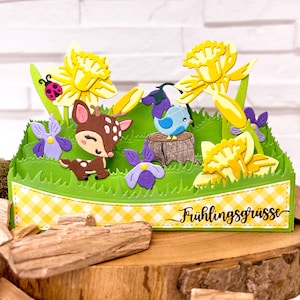 Carte 3D Salutations de printemps, n°14