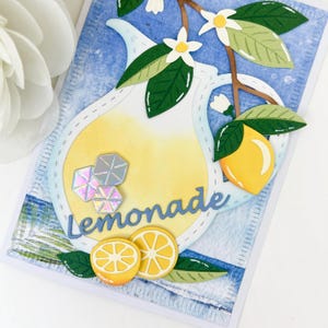 Verjaardagskaart citroenen Italië kaart vintage citroenen verjaardagskaart bloemen wenskaart Frankrijk ontwerp kaart limonade nr. 275