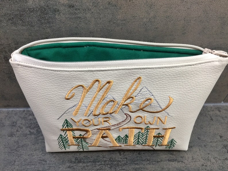 Cosmetic Bag / Make Your Own Path / Bag / Hiking / Nature / Etsy
