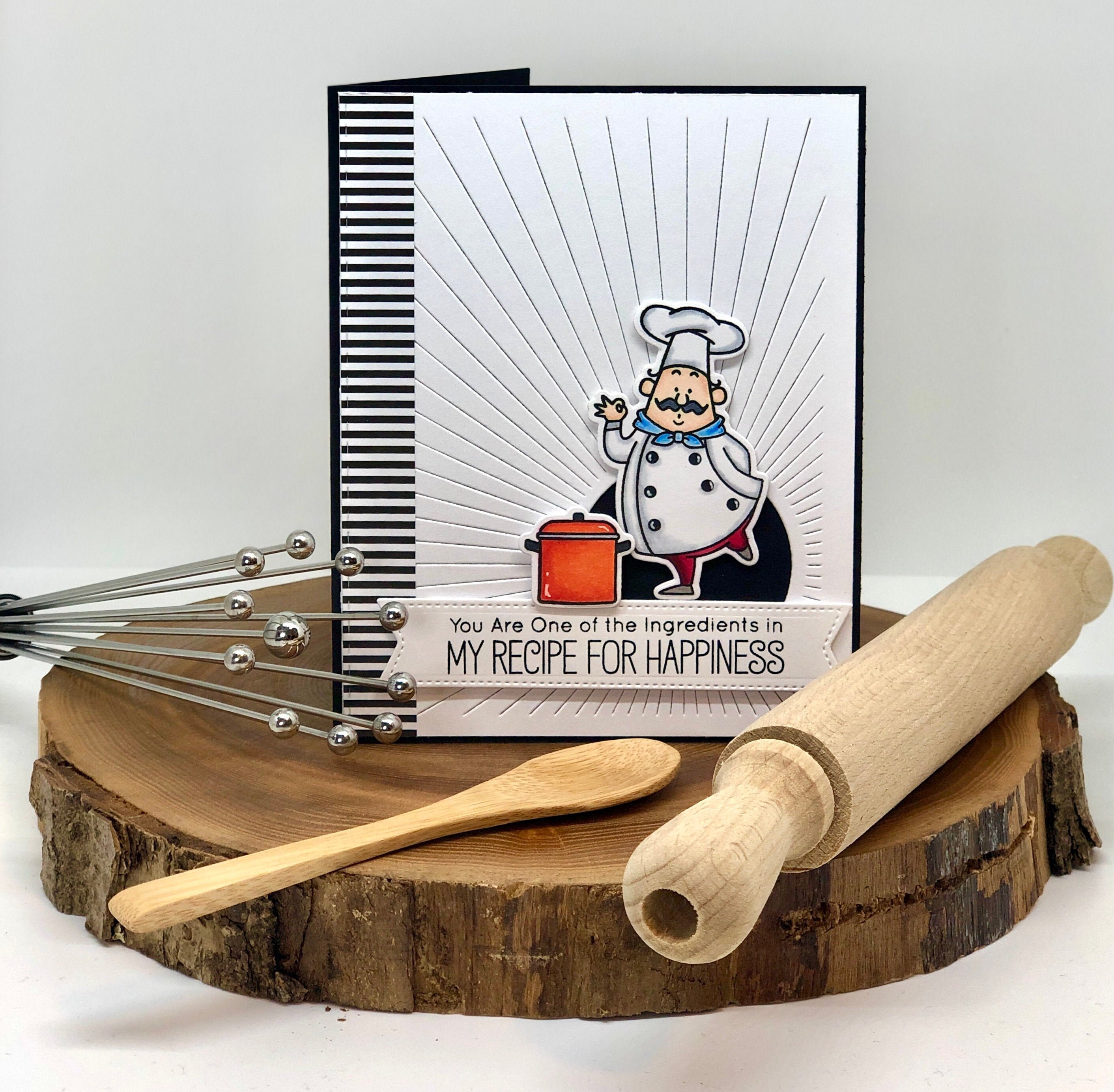 Geburtstagskarte Koch / my recipe for happiness  Etsy