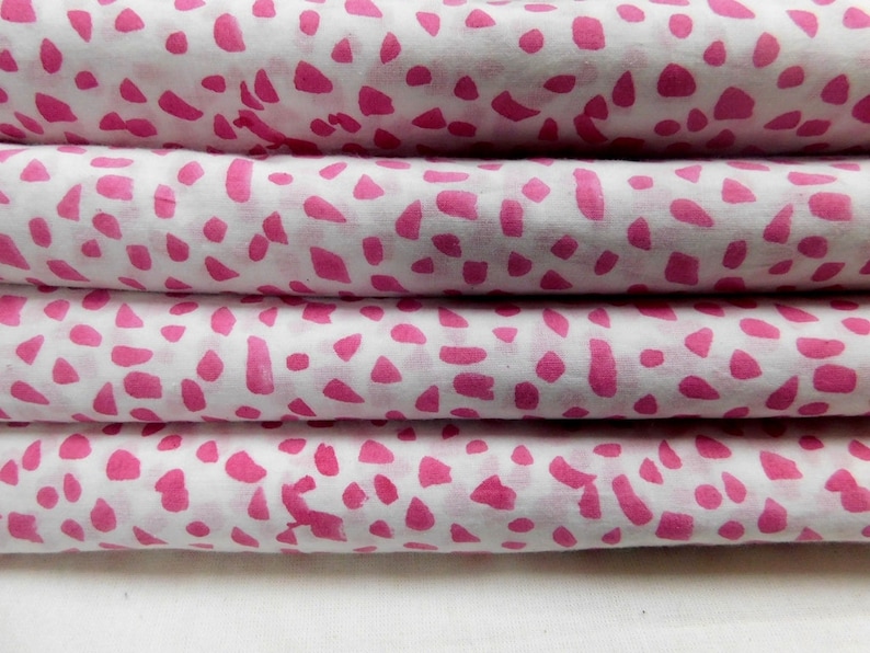 Indian Hand Block Sanganeri Printed Cotton Fabric,Soft Voile Cotton Running Jaipuri Fabric,Sewing Craft Cloth Making Material,Free Shipping
