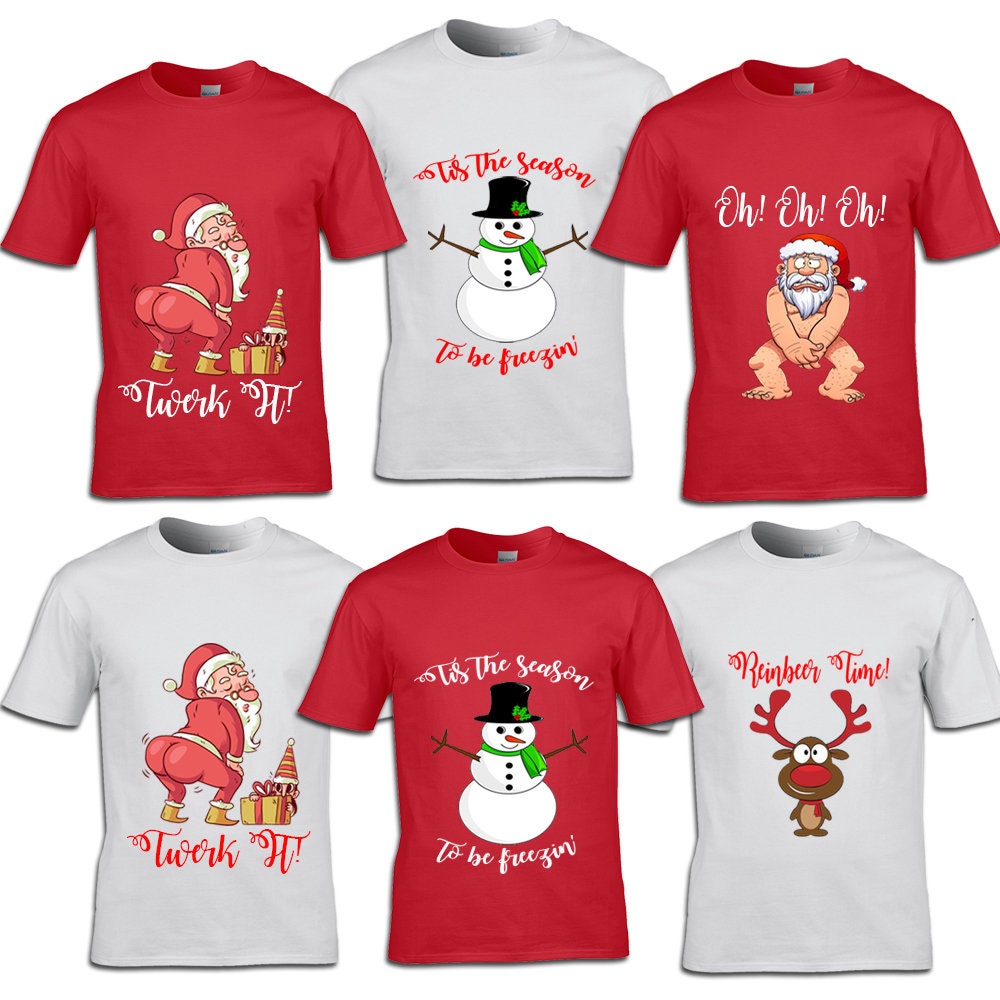 Christmas funny tshirts santa twerk it oh oh oh ho ho ho Etsy Christmas Funny Tshirts