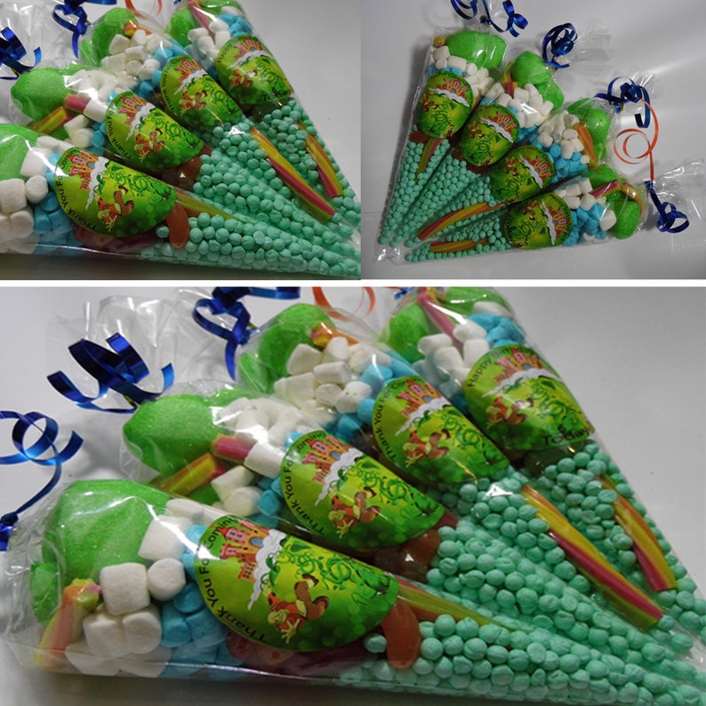 Pre Filled Kids Childrens Sweet Cones Party Bags Free Etsy UK
