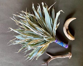 Handmade Chakapa Leaf Rattle, Shamanic Healing Tool
