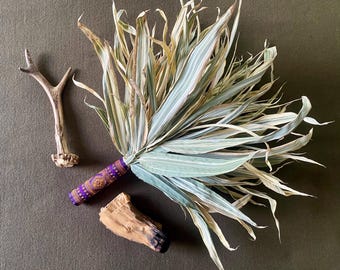 Handmade Chakapa Leaf Shamanic Rattle, Wayra Healing Tool