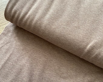 Cotton mottled sweatshirt fabric - brown - Jenna