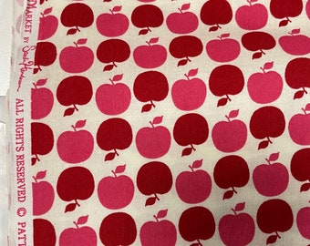 OOP - Apple Dot red - Farmer's Market Collection by Sandi Henderson for Michael Miller 0.5m each