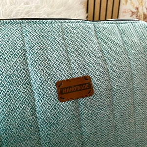 Crossbag mint-turquoise, wonderfully refreshing with a mottled structure // women's shoulder bag, crossbody bag, handbag, bag, vegan image 6