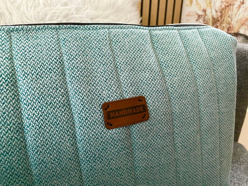 Crossbag mint-turquoise, wonderfully refreshing with a mottled structure // women's shoulder bag, crossbody bag, handbag, bag, vegan image 6