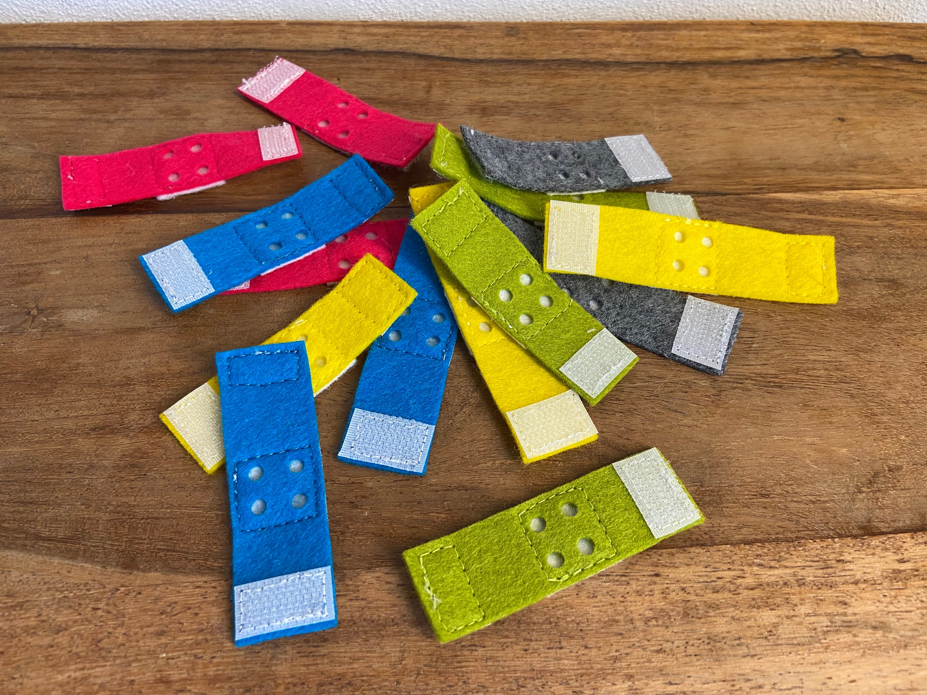 spielzeug pflaster Pflaster für Kinder aus Filz zum Spielen, Klettverschluss, Set mit 5