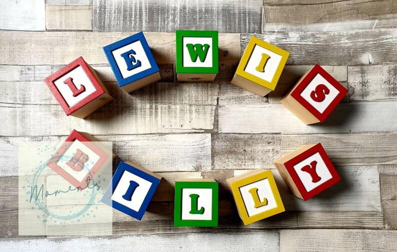 Toy Story Themed Blocks Wooden Name Personalised Letter Alphabet Nursery Decor