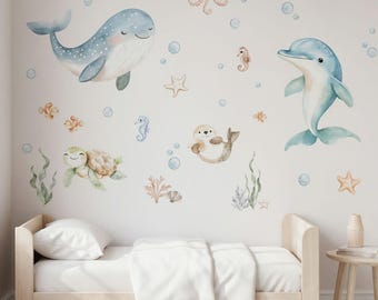decalmile sous la Mer Stickers Muraux Enfant Animaux Marins Dauphin Poisson Autocollant decalmile sous la Mer Stickers Muraux Enfant Animaux Marins Dauphin Poisson Autocollant