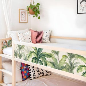 IKEA KURA Safari Dschungel Tiere Bett Aufkleber Kura Bett wiederablösbar Aufkleber Etagenbett Kinderzimmer Aufkleber Folie Abziehbild