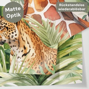 IKEA KURA Safari Jungle Animals Bed Sticker Kura Bed Removable Sticker Bunk Bed Children's Room Sticker Foil Decal image 4