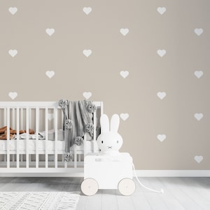 Carta da parati cuori carta da parati fotografica cameretta dei bambini modello cuori cameretta dei bambini tessuto non tessuto liscio colore desiderato carta da parati a motivi #1006