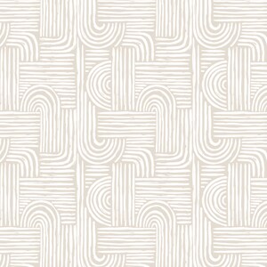 Tapete Abstrakte Bögen Boho Formen Beige Fototapete Wandtapete Modern Art Deco Geometrisch Muster 1143 Bild 7