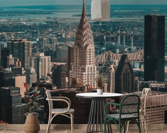 Skyline New York Tapete Landschaft Aussicht Stadt Art Vliestapete Fototapete Motivtapete Wohnzimmer Schlafzimmer